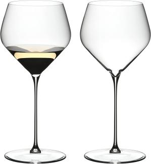 Riedel Veloce Chardonnay, 2er Set, Weißweinglas, Weißwein Glas, Weinglas, Kristallglas, 690 ml, 6330/97