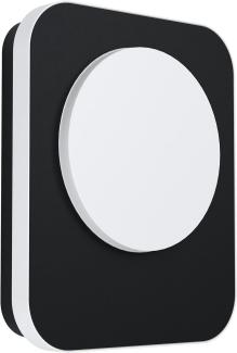 Eglo 99583 Wandleuchte MADRIZ Aluguss schwarz / Kunststoff weiß LxBxH: 23,0x5,0x19,0 cm IP44 3000K