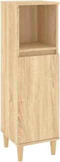Badschrank Sonoma-Eiche 30x30x100 cm Holzwerkstoff 819807