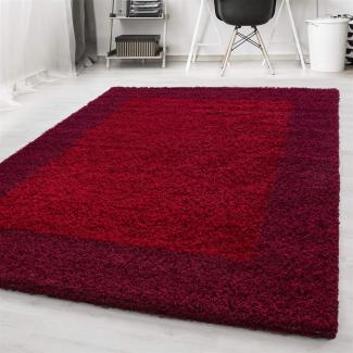 Shaggy Teppich LIFE RED 120 X 170cm Rechteck