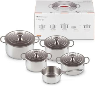 Le Creuset 3-Ply Plus Topfset 5-tlg. - 20 bis 24 cm - 10 bis 18 cm