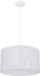 Hängeleuchte, Baum-Dekor, weiß, 38 cm, PINNI