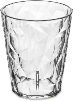 Koziol Becher Club S 2. 0, Trinkglas, Kunststoff, Crystal Clear, 250 ml, 3576535