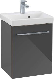 Villeroy & Boch Avento Waschtischunterschrank A88701, Breite 430mm, Anschlag (Scharnier) rechts, Farbe: Crystal Grey - A88701B1