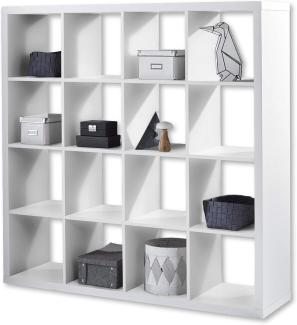 Bega 'Style' Raumteiler Regal in weiß, 4x4 Fächer, ca. 147 cm hoch