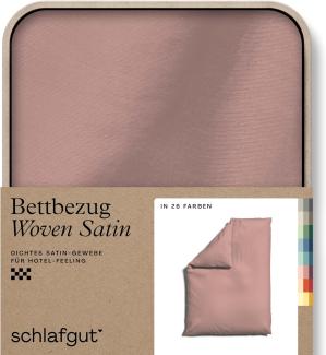 Schlafgut Woven Satin Bettwäsche | Bettbezug einzeln 155x220 cm | purple-mid