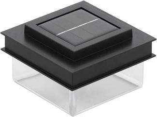 Eglo 48839 Solarleuchte Z_SOLAR schwarz LED 8X0,5W L:11cm B:11cm H:6. 6cm mit Schalter ein/aus