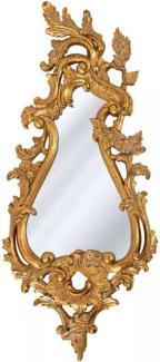 Casa Padrino Luxus Barock Spiegel Antik Gold - Prunkvoller Massivholz Wandspiegel im Barockstil - Luxus Möbel im Barockstil - Barock Möbel - Edel & Prunkvoll