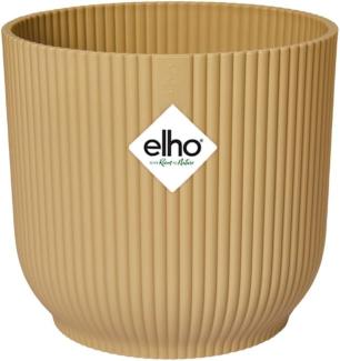 Elho Vibes Fold Rund Blumentopf, Buttergelb, 18 cm