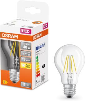 OSRAM LED SuperStar Classic A25 Dimmbare LED Lampe für E27 Sockel, Birnenform, GL FR, 250 Lumen, warmweiß (2700K), Ersatz für herkömmliche 25W Glühbirnen, 6er-Pack