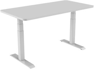 celexon elektrisch höhenverstellbarer Schreibtisch Professional eAdjust-58123 - weiß, inkl. Tischplatte 150 x 75 cm