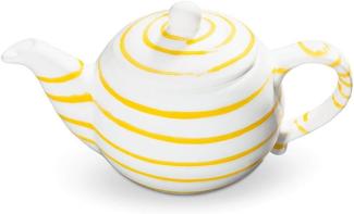 Gmundner Keramik Teekanne Glatt (0,5L) Gelbgeflammt