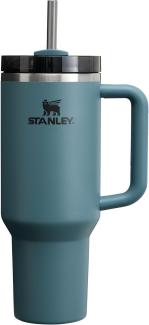 Stanley Quencher H2.0 FlowState Trinkflasche mit Strohhalm 1.2L - Thermobecher Kühlt 11 Stunden - 48 Stunden Eisgekühlt - Spülmaschinenfest - Thermosflasche BPA Frei - Kaffeebecher To Go - Blue Spruce