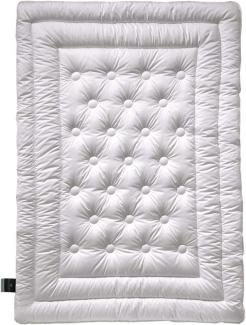 billerbeck Schurwoll Bettdecke Meisterklasse 135 x 200 cm, Wärmestufe extra Warm, feuchtigkeitsregulierende Natur Bettdecke
