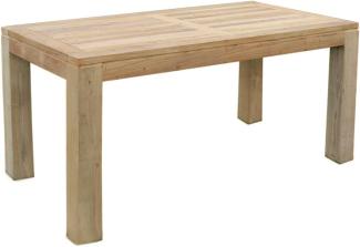 Massiver Premium Teak Tisch rechteckig Gartentisch Gartenmöbel Teakmöbel 180 cm