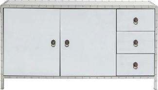 Kare Design Sideboard Rivet, Spiegelsideboard, verspiegeltes Sideboard, modernes Sideboard, (H/B/T) 80x140x35cm