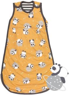 schlummersack Baby Schlafsack Neugeboren Sommer 1. 0 Tog 56 cm dünn Panda | Baby Sommerschlafsack dünn |Sommer Schlafsack Baby 1 Tog | Newborn Schlafsack Baby Frühling Sommer Reißverschluss