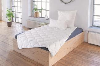 Schiesser Bettdecke Hygge in 200x220 cm mit flauschiger Füllung und ultimativem Kuschelfaktor im ganzen Jahr, weiß