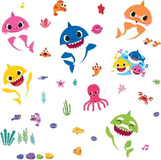 Baby Shark Wallstickers