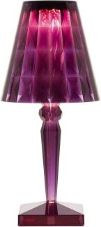 Kartell Big Battery, Table Lamp, Pflaume, Direktstromversorgung, 37,3 x 17 cm