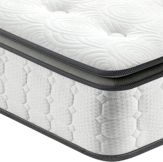 Vesgantti Matratze 140x200 Federkernmatratze 7-Zonen Taschenfederkernmatratze Modern Tonnentaschenfederkernmatratze Comfort Boxspring Mattress (H4, Fashion Pillow-top 26cm)