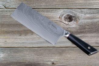 Damast Messer - Traumhaft schön – Das Metzgermesser ist ideal als Kochmesser