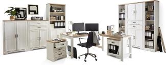 Möbel-Eins JADY Komplettbüro JADY Komplettbüro, Material MDF/Dekorspanplatte piniefarbig hell/eichefarbig