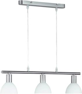 LED Balken Pendelleuchte mit Glas Lampenschirmen Weiß, 61cm breit