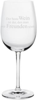 Räder Dining Weinglas Der Beste Wein Ist Der. H 22 cm D8,5 cm