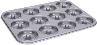 STÄDTER Backform We Love Baking Backform, Metall, Silber, 35 x 27 cm