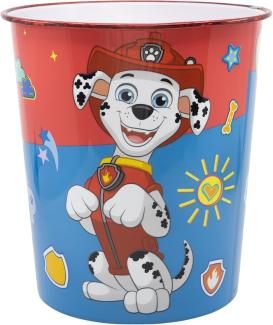 Papierkorb fürs Kinderzimmer aus Kunststoff Zeichentrickfiguren Motiv Ø21cm Paw Patrol Jungs