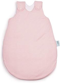 Babyschlafsack HONEY | mitwachsend & atmungsaktiv | ganzjahres Baby-Schlafsack | Stoffe ÖKO-TEX zertifiziert | vier verstellbaren Größen (Spots Flamingo, 86/92)