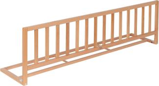 ib style® Bettgitter Flamo | Rausfallschutz für Kinder | Bettschutzgitter aus Holz | 140 cm Natur