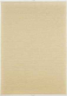 ondeco Wabenplissee Klemmfix Plissee verspannt, Klemmträger ohne Bohren für Fenster und Türen, lichtschutz und Blickdicht, Sonnen-Schallschutz - Cream - 100x130 cm