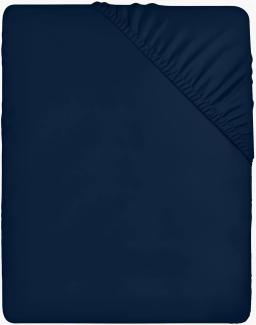 Utopia Bedding - Spannbettlaken 200x200cm - Marineblau - Gebürstete Polyester-Mikrofaser Spannbetttuch - 35 cm Tiefe Tasche