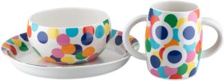 Alessi AM39S1 Kindergeschirr, Bone China, Mehrfarben