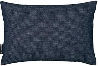 Blomus SIVO Kissen, Dekokissen, Kopfkissen, Wolle, Kunstfaser, midnight blue, 36 x 24 cm, 65884