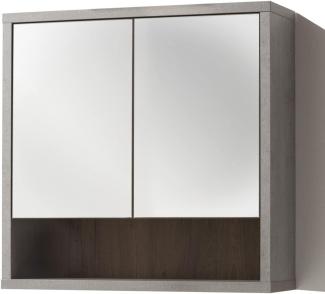 Composad Spiegel mit Zwei Türen, Holzwerkstoff, grau, (LxAxP) 69. 90x68. 80x22. 00 cm