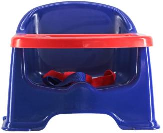 Vital Innovations Sitzerhöhung mit Befestigungsgurten und Tablett, blau/rot