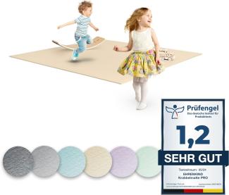 Ehrenkind® Krabbelmatte PRO | Extra dick und soft | Made in Germany | Oeko-Tex 100 | Größe 180x180cm BEIGE