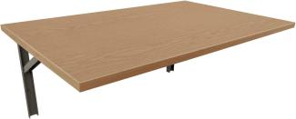 mikon 60x40 Wandtisch Wandklapptisch Küchentisch Schreibtisch Esstisch | Helle Eiche