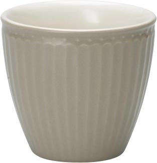 Greengate Latte Cup Alice Warm Grey Tasse Steingut Grau