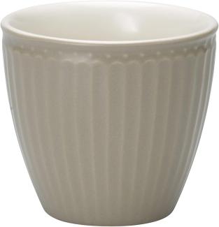 Greengate Latte Cup Alice Warm Grey Tasse Steingut Grau