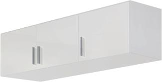 Rauch Möbel Celle Schrank Drehtürenschrank Schrankaufsatz in Weiß, 3-türig, BxHxT 136x39x54 cm