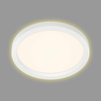 Briloner LED Panel Cadre weiß Ø 29,7 cm warmweiß, Backlight-Effekt