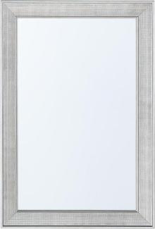 Wandspiegel silber rechteckig 61 x 91 cm BUBRY