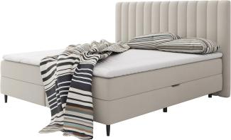 Boxspringbett Geneba, Natur 160 x 200 cm