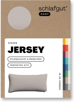 Schlafgut Kissenbezug EASY Jersey | Kissenbezug einzeln 40x80 cm | sand-mid