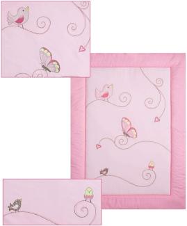 Belily 'Schmetterling' Krabbeldecke pink/creme