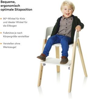 Stokke® Steps™ Kinderstuhl White Nature Holz natur, ab 6 Monaten